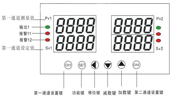 PT100兩通道智能溫度控制器